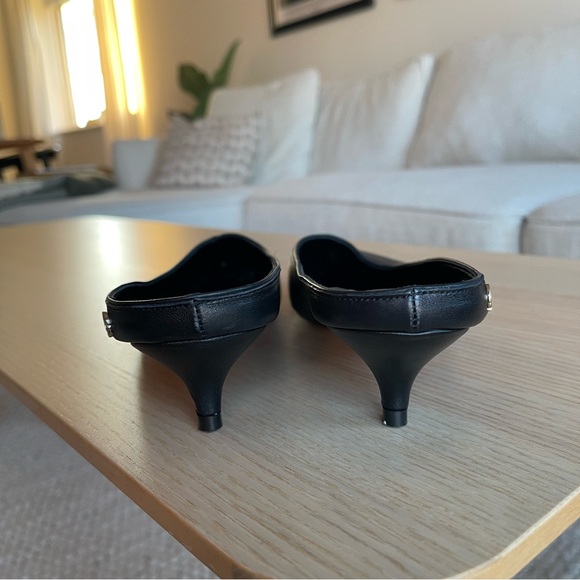 Anine Bing Rooney Kitten Heel Mules - Picture 6 of 11